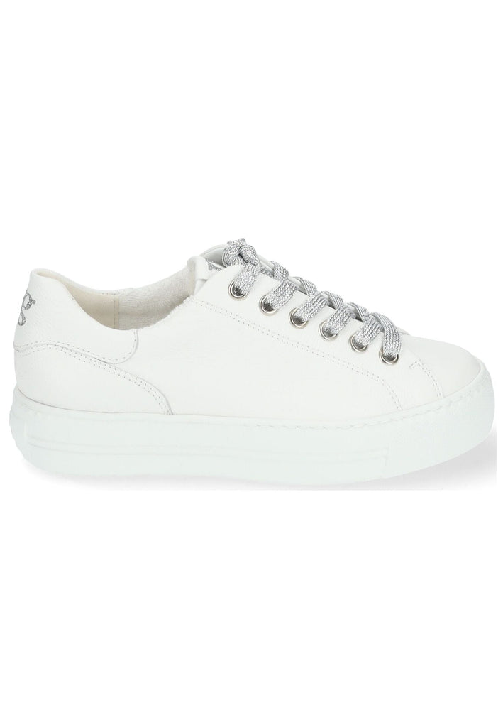 Paul Green Sneaker Glattleder Weiß/Silber