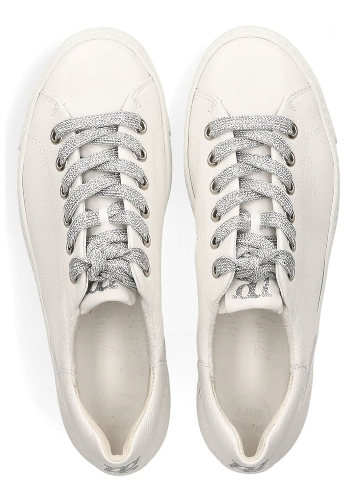 Paul Green Sneaker Glattleder Weiß/Silber