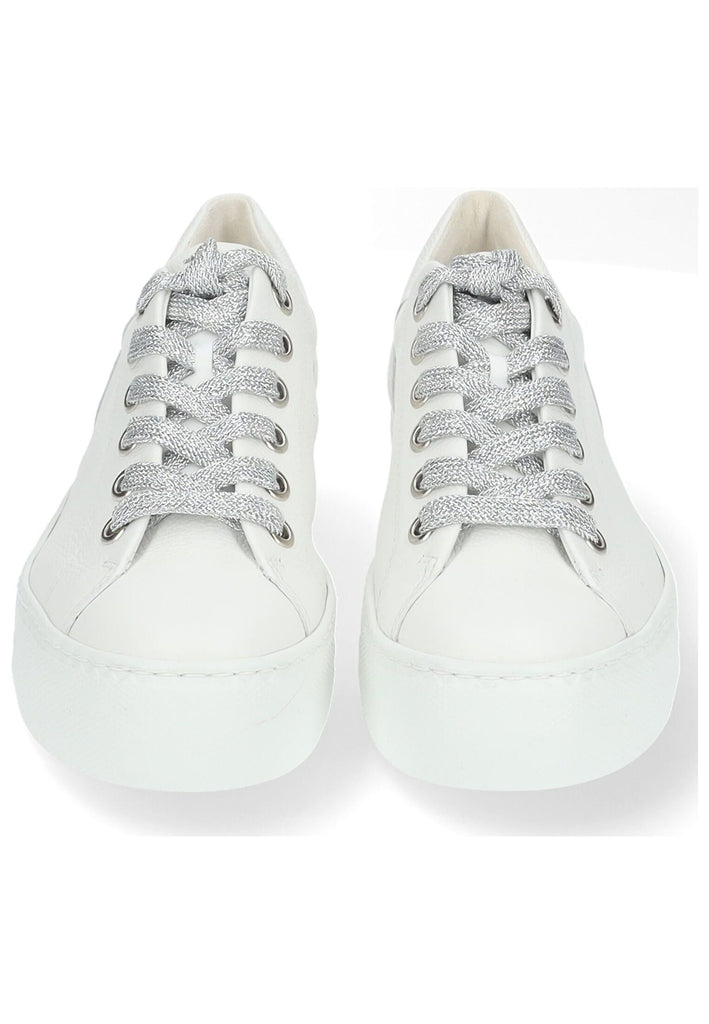 Paul Green Sneaker Glattleder Weiß/Silber