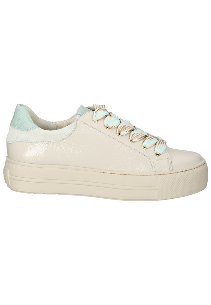 Paul Green Sneaker Leder Beige/Blau