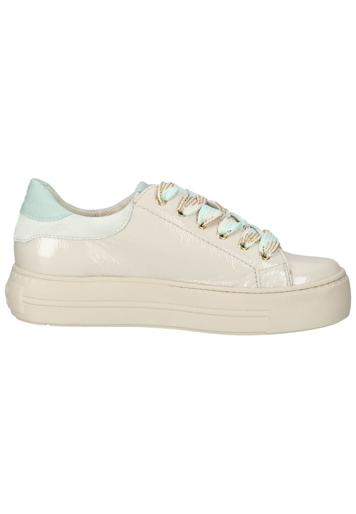 Paul Green Sneaker Leder Beige/Blau