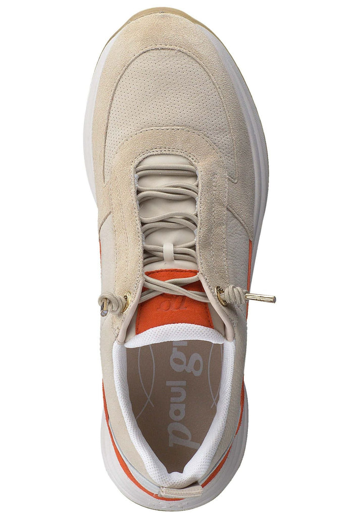 Paul Green Sneaker Leder Beige/Orange