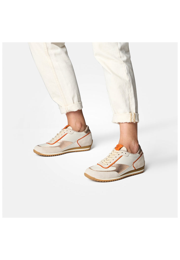 Paul Green Sneaker Leder Beige/Weiß