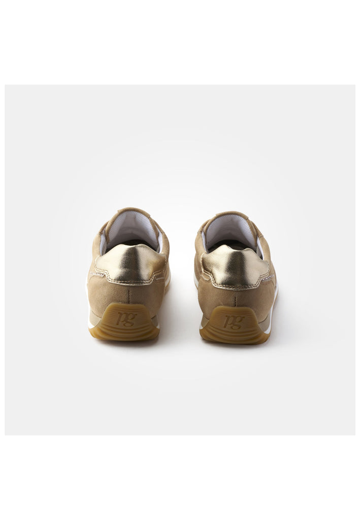Paul Green Sneaker Leder Braun/Gold