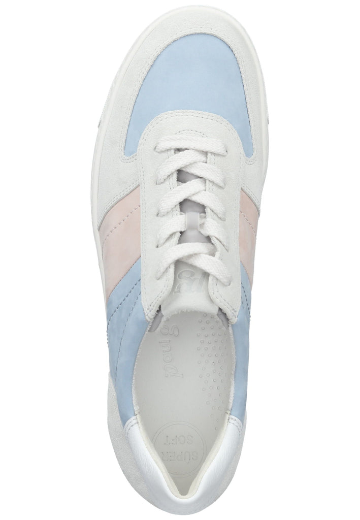 Paul Green Sneaker Leder Grau/Blau