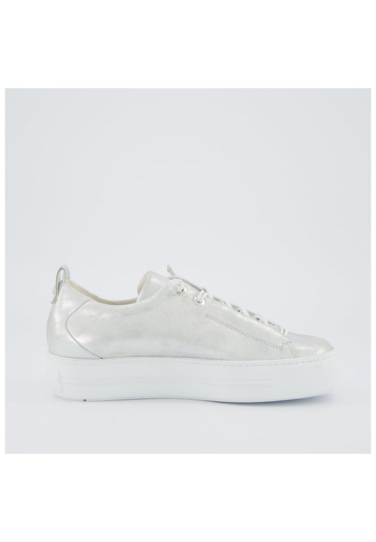 Paul Green Sneaker Leder Metallic Silver