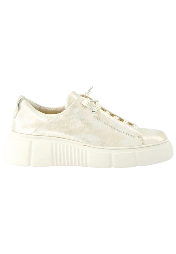Paul Green Sneaker Leder Metallic Silver