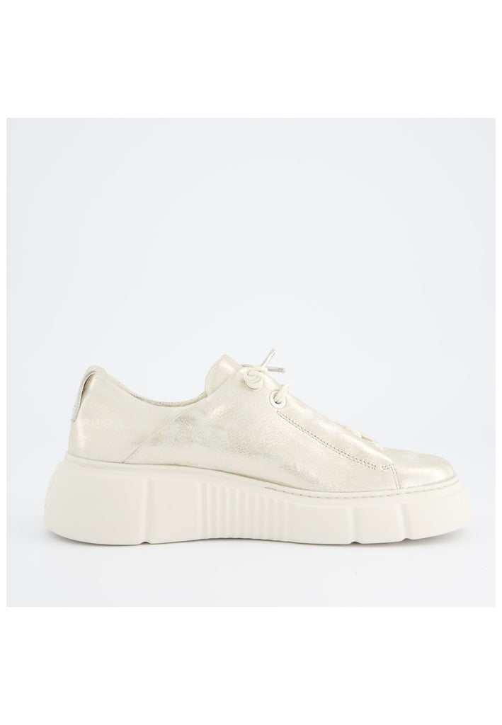 Paul Green Sneaker Leder Metallic Silver