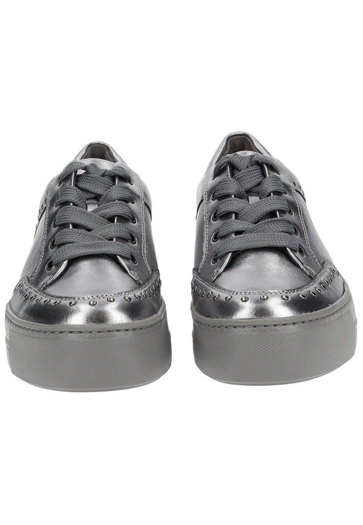 Paul Green Sneaker Leder Metallic Silver