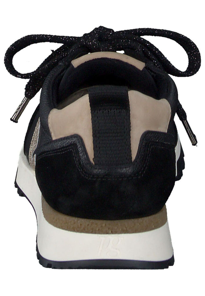 Paul Green Sneaker Leder Schwarz Kombi