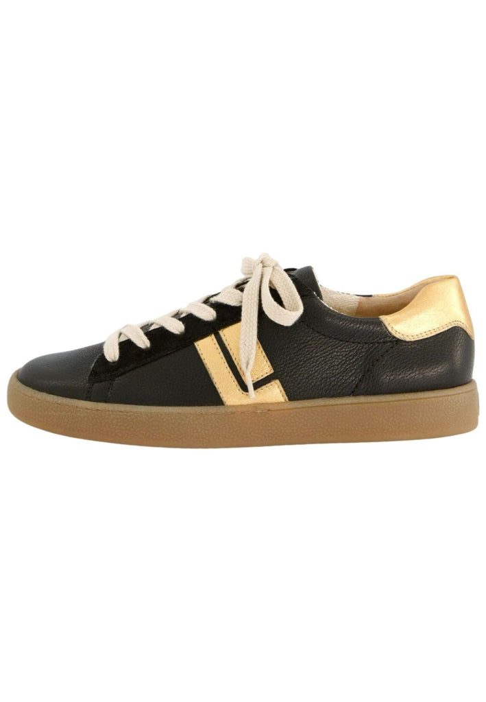 Paul Green Sneaker Leder Schwarz Kombi