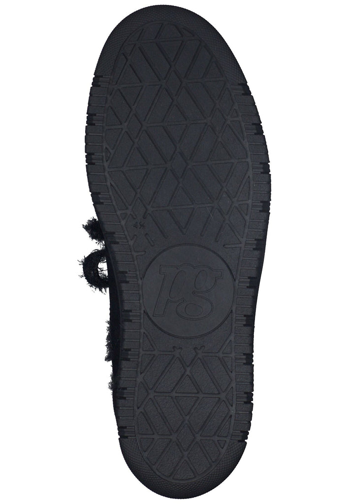 Paul Green Sneaker Leder Schwarz/Schwarz