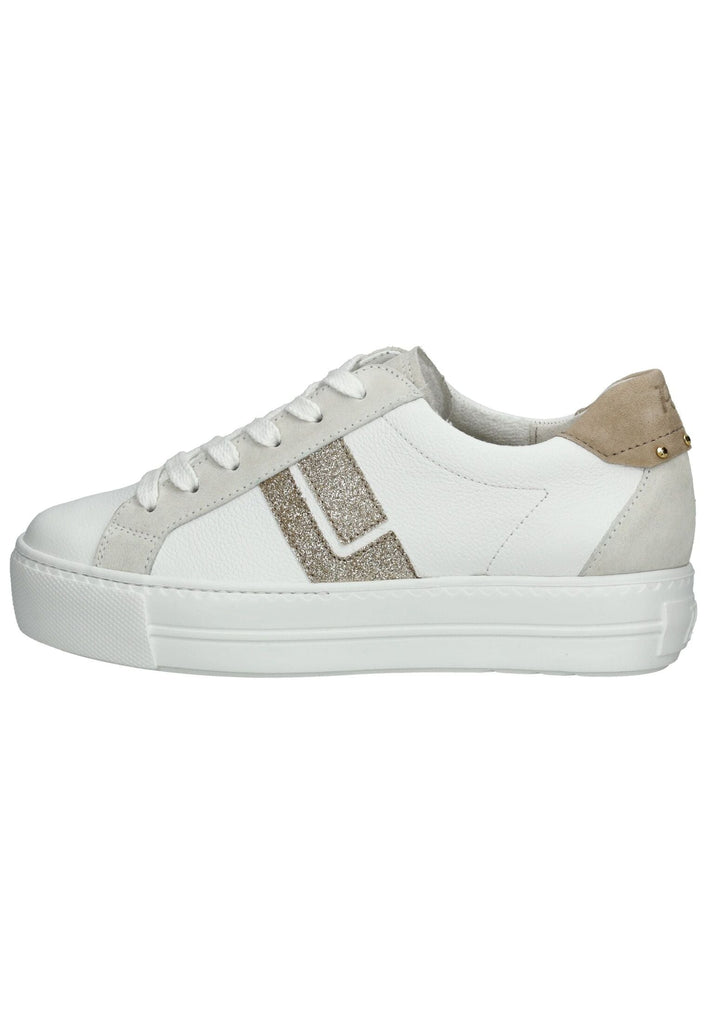 Paul Green Sneaker Leder/Textil Weiß/Beige