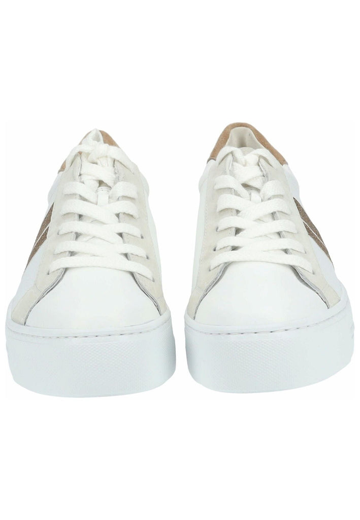 Paul Green Sneaker Leder/Textil Weiß/Braun