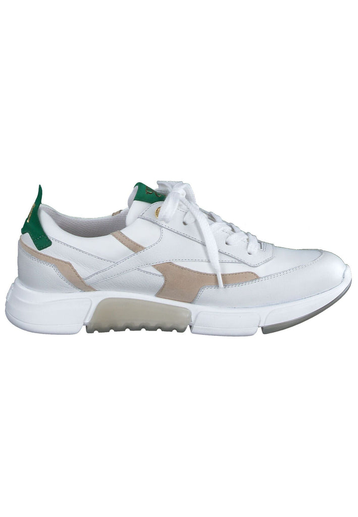 Paul Green Sneaker Leder/Textil Weiß/Braun