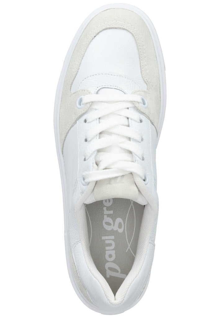 Paul Green Sneaker Leder Weiß/Beige