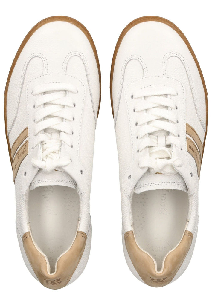 Paul Green Sneaker Leder Weiß/Braun