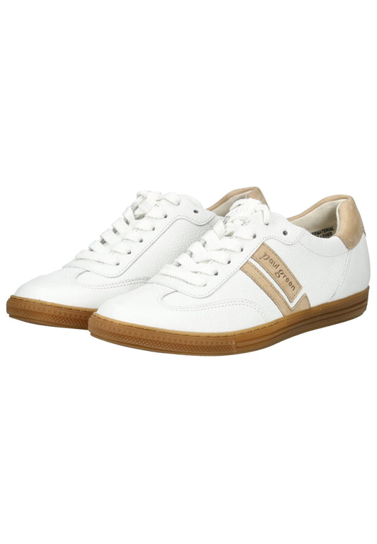 Paul Green Sneaker Leder Weiß/Braun