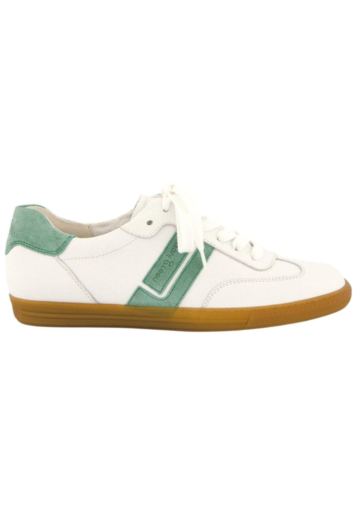 Paul Green Sneaker Leder Weiß/Grün