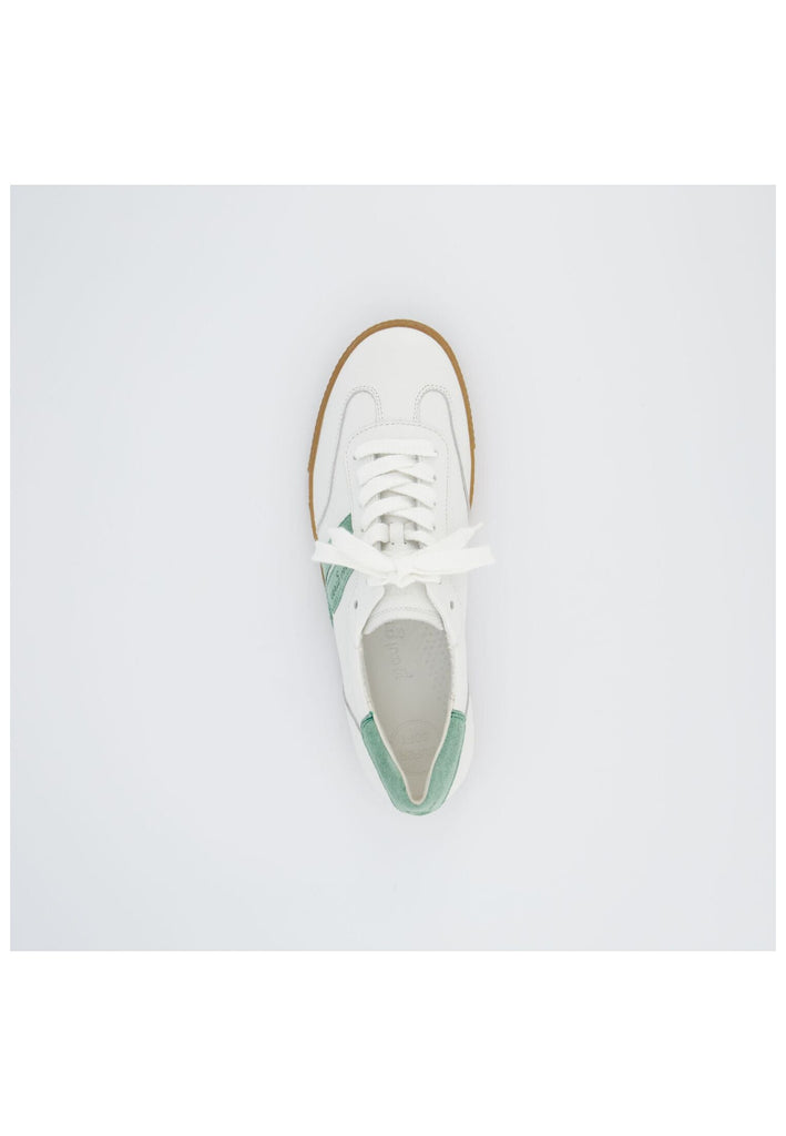 Paul Green Sneaker Leder Weiß/Grün