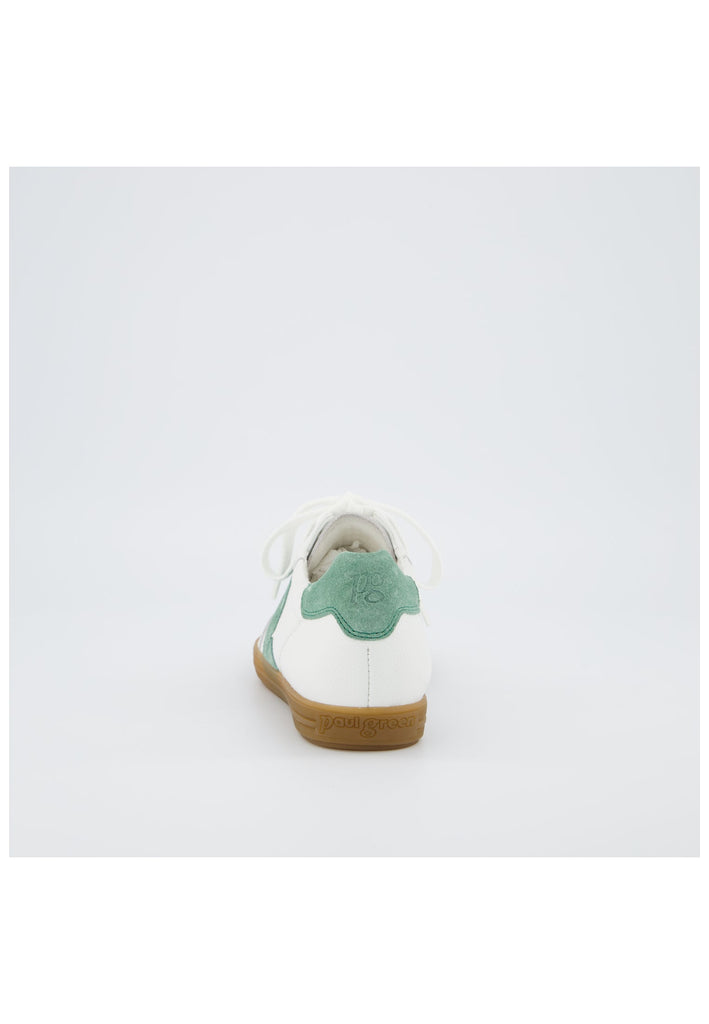 Paul Green Sneaker Leder Weiß/Grün