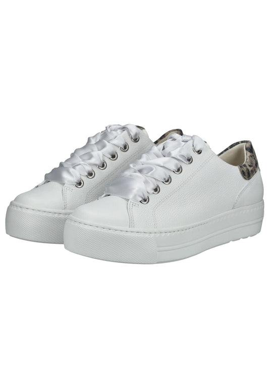 Paul Green Sneaker Leder Weiß Kombi