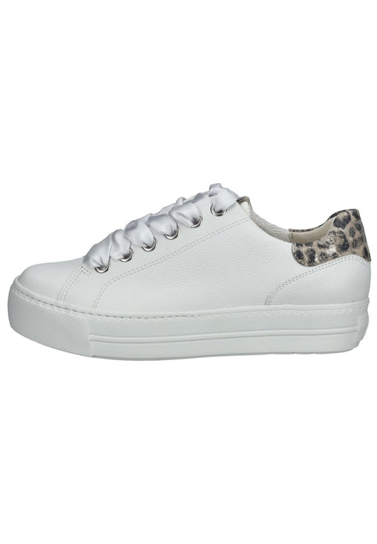 Paul Green Sneaker Leder Weiß Kombi