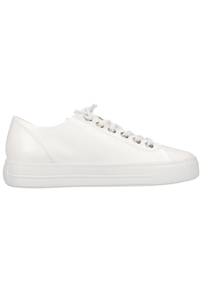 Paul Green Sneaker Leder Weiß Lack