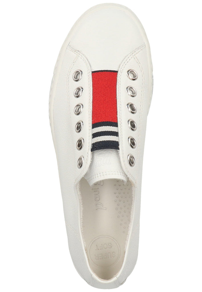Paul Green Sneaker Leder Weiß/Rot