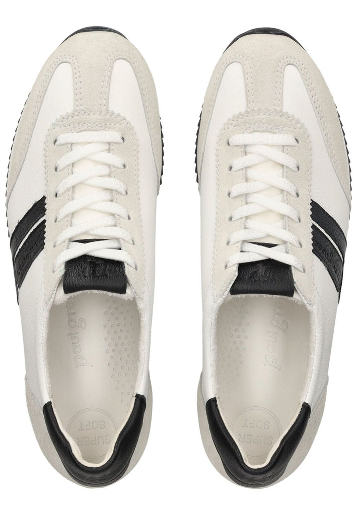 Paul Green Sneaker Leder Weiß/Schwarz
