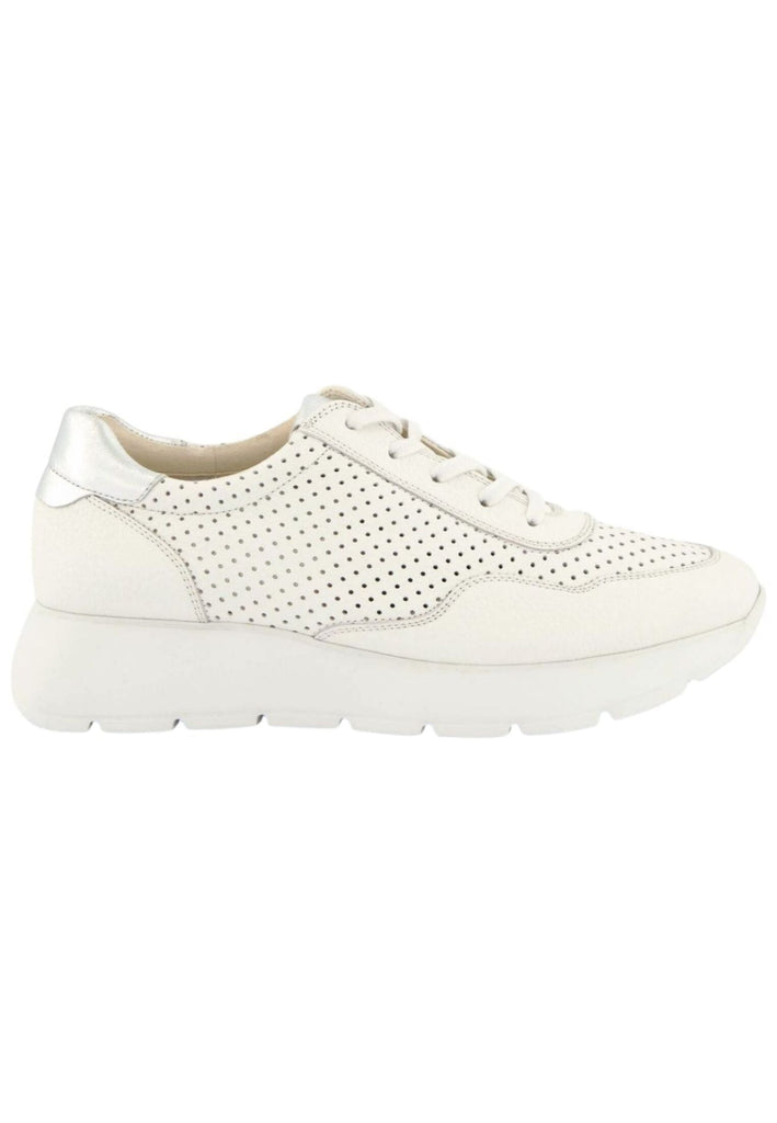 Paul Green Sneaker Leder Weiß/Silber