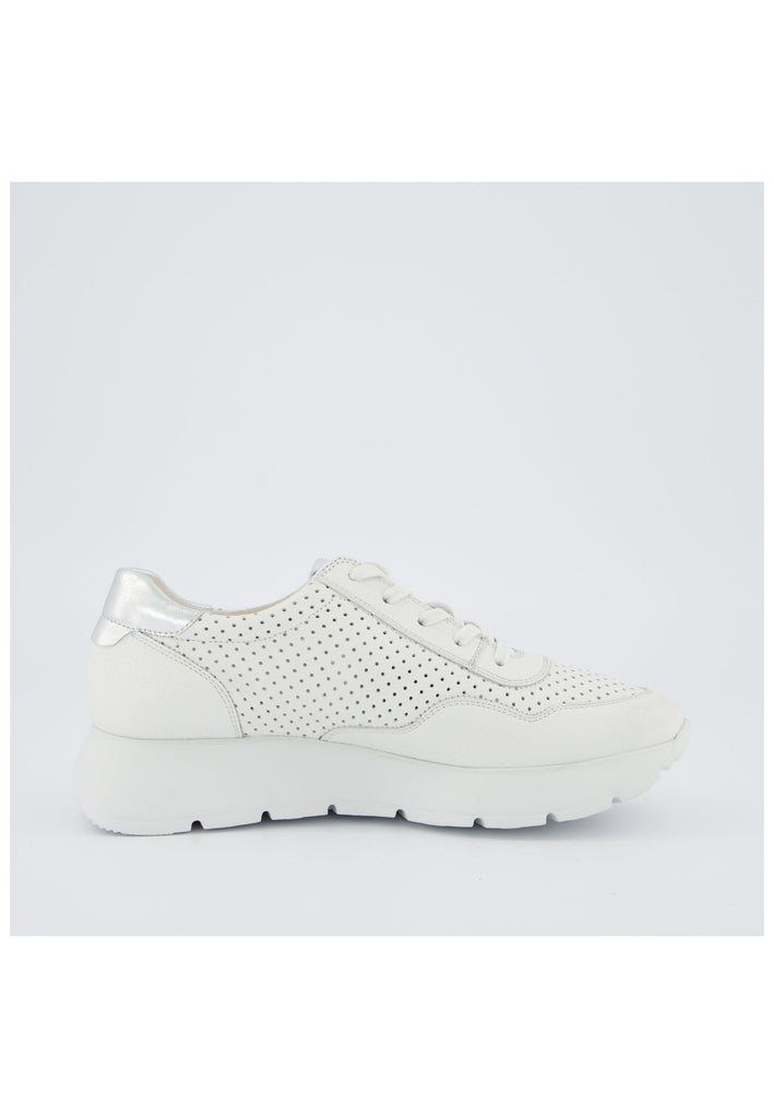 Paul Green Sneaker Leder Weiß/Silber