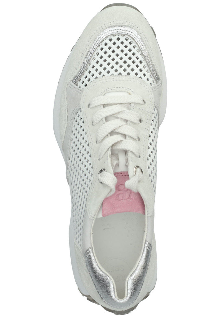Paul Green Sneaker Leder Weiß/Silber