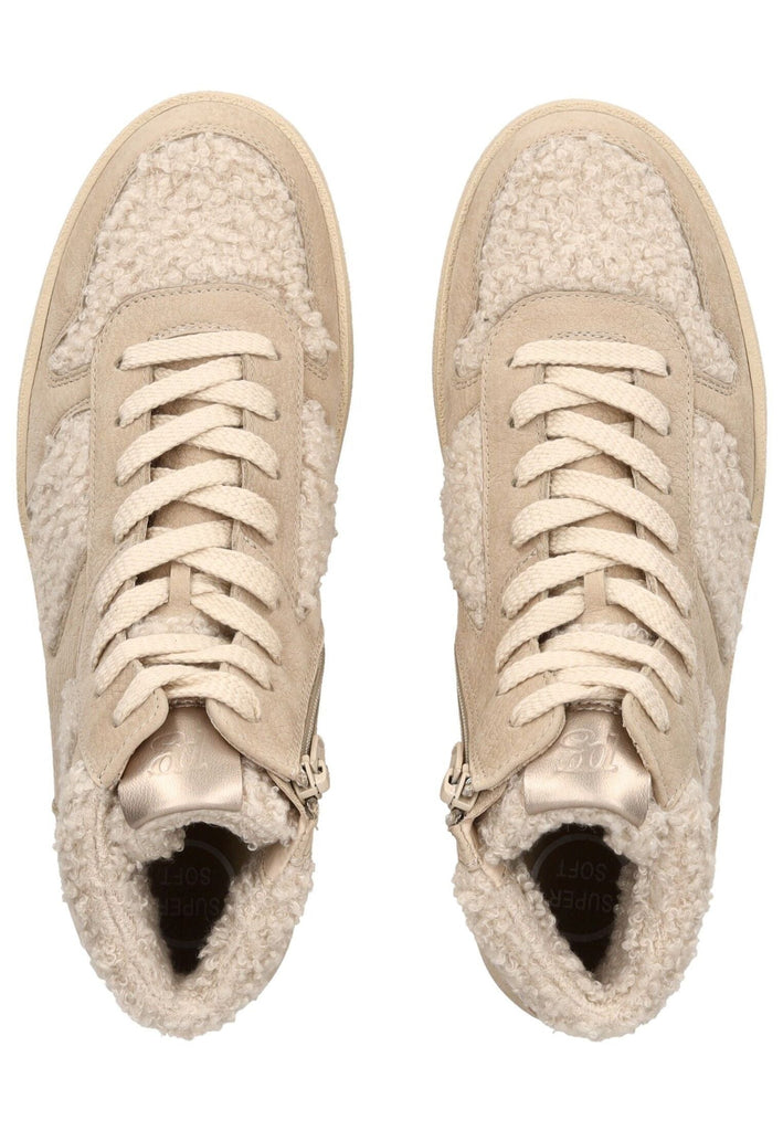 Paul Green Sneaker Nubukleder Beige Warmfutter