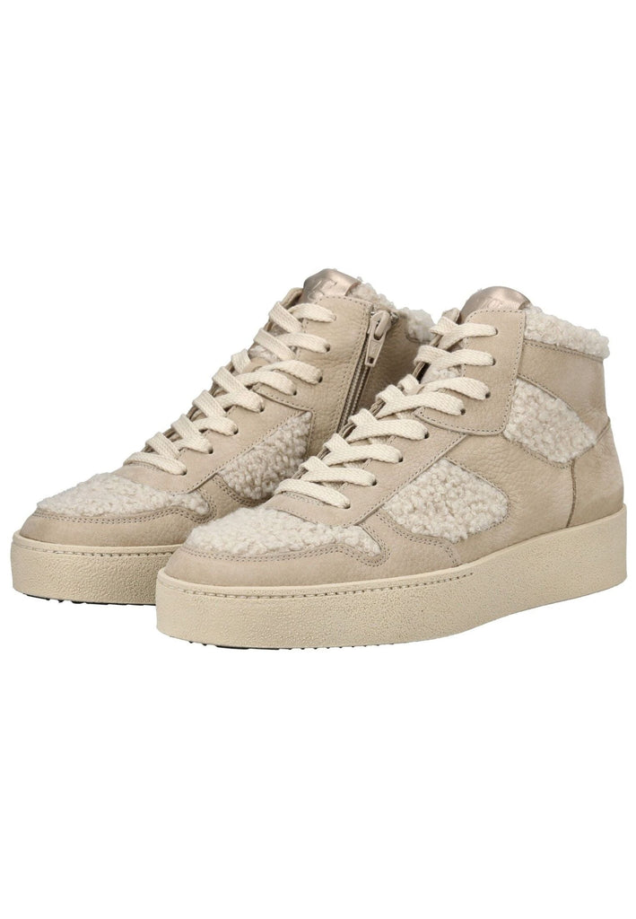 Paul Green Sneaker Nubukleder Beige Warmfutter