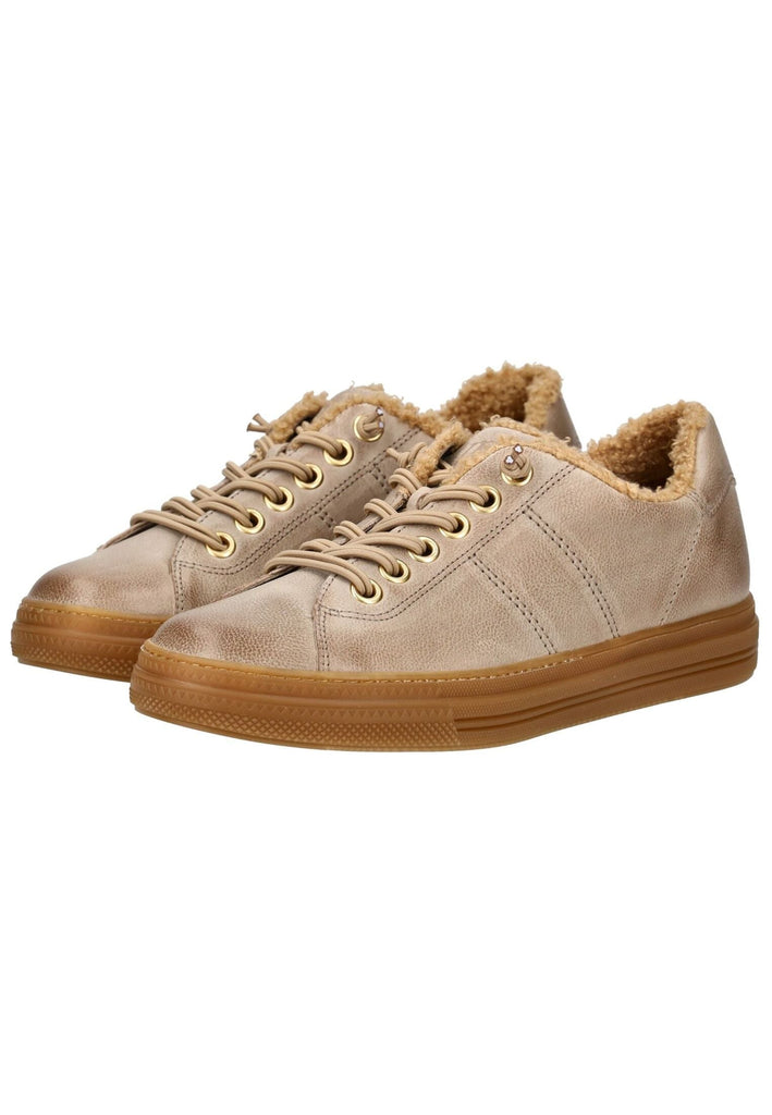 Paul Green Sneaker Nubukleder Beige Warmfutter