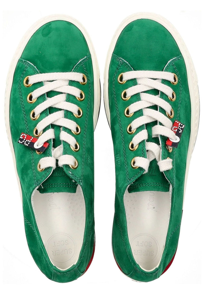 Paul Green Sneaker Nubukleder Grün