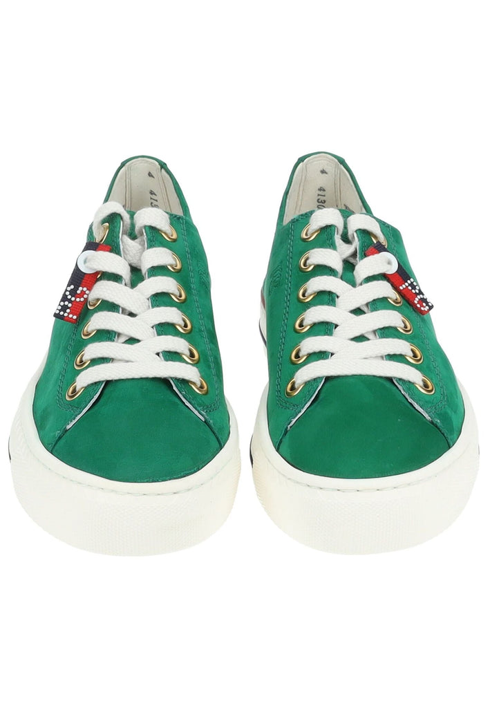 Paul Green Sneaker Nubukleder Grün