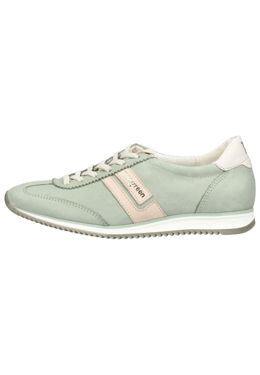 Paul Green Sneaker Nubukleder Grün
