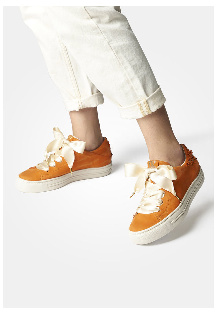 Paul Green Sneaker Nubukleder Orange