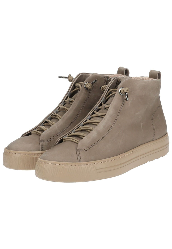 Paul Green Sneaker Nubukleder Taupe
