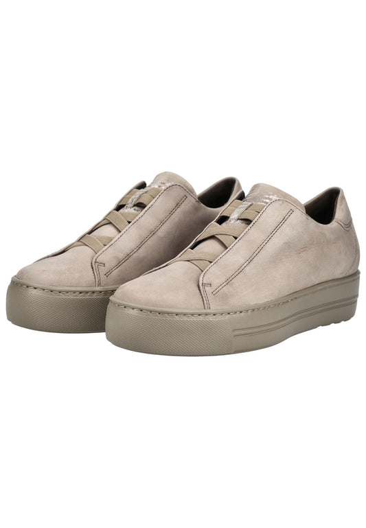 Paul Green Sneaker Nubukleder Taupe