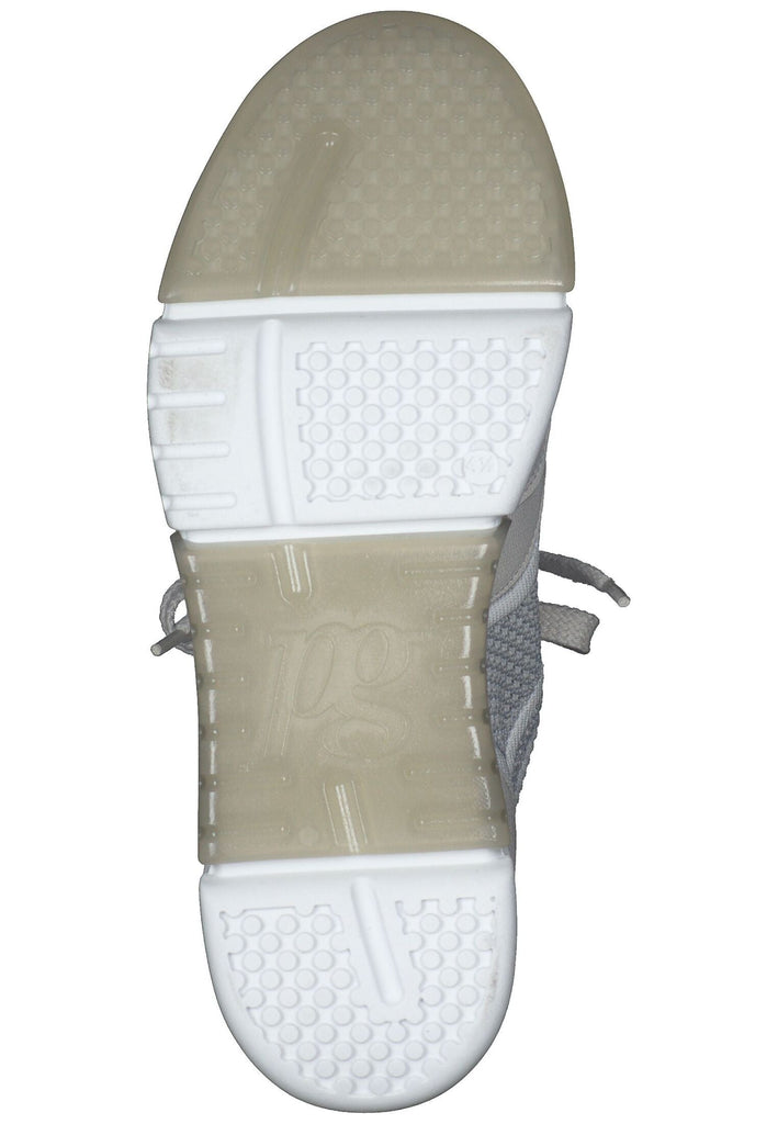 Paul Green Sneaker Nubukleder/Textil Grau/Weiß