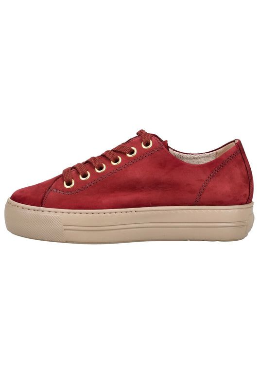 Paul Green Sneaker Nubukleder Wine