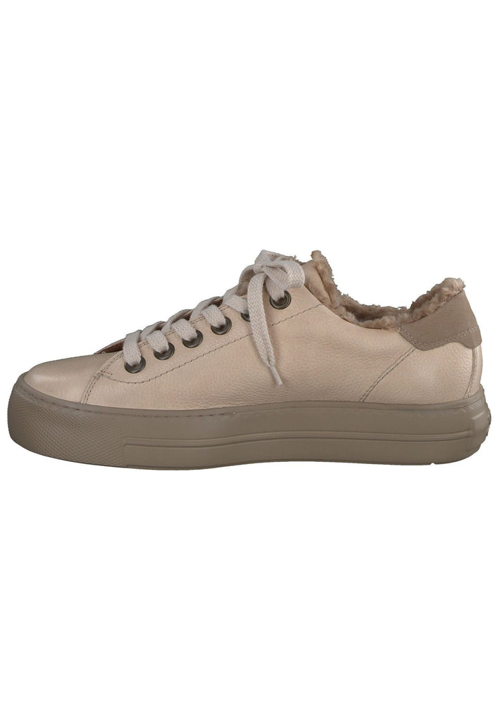 Sneaker Paul Green Sneaker Glattleder Beige Warmfutter