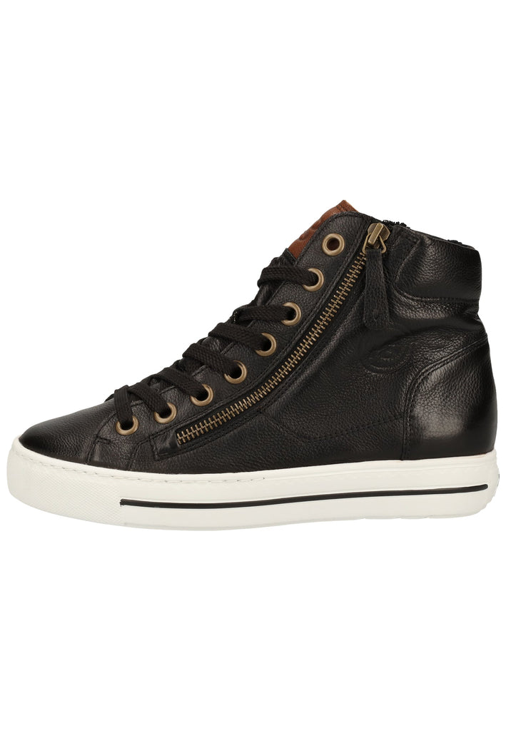 Sneaker Paul Green Sneaker Glattleder Schwarz