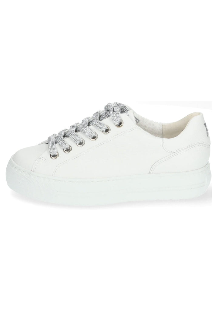 Sneaker Paul Green Sneaker Glattleder Weiß/Silber