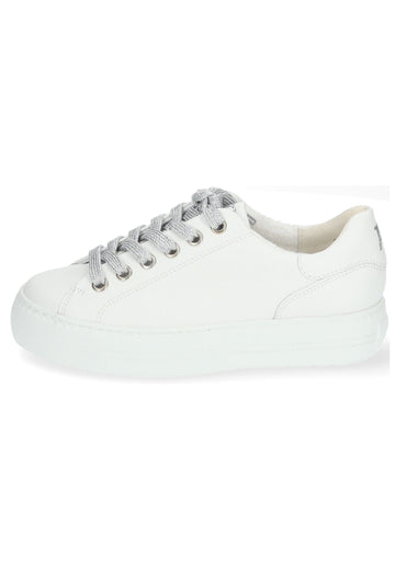 Sneaker Paul Green Sneaker Glattleder Weiß/Silber
