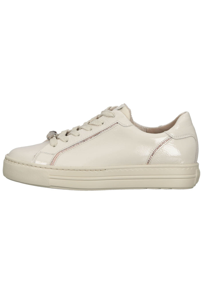 Sneaker Paul Green Sneaker Leder Beige Lack