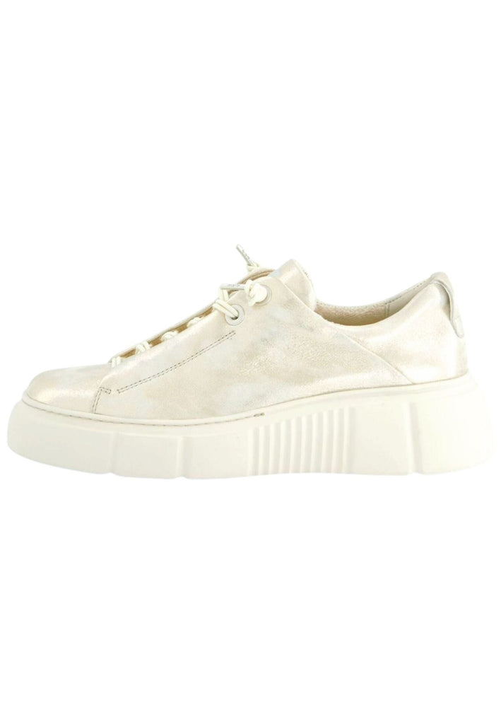 Sneaker Paul Green Sneaker Leder Metallic Silver